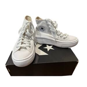 Converse Chuck Taylor All Star Move Platform Women's White Sneakers Size 5